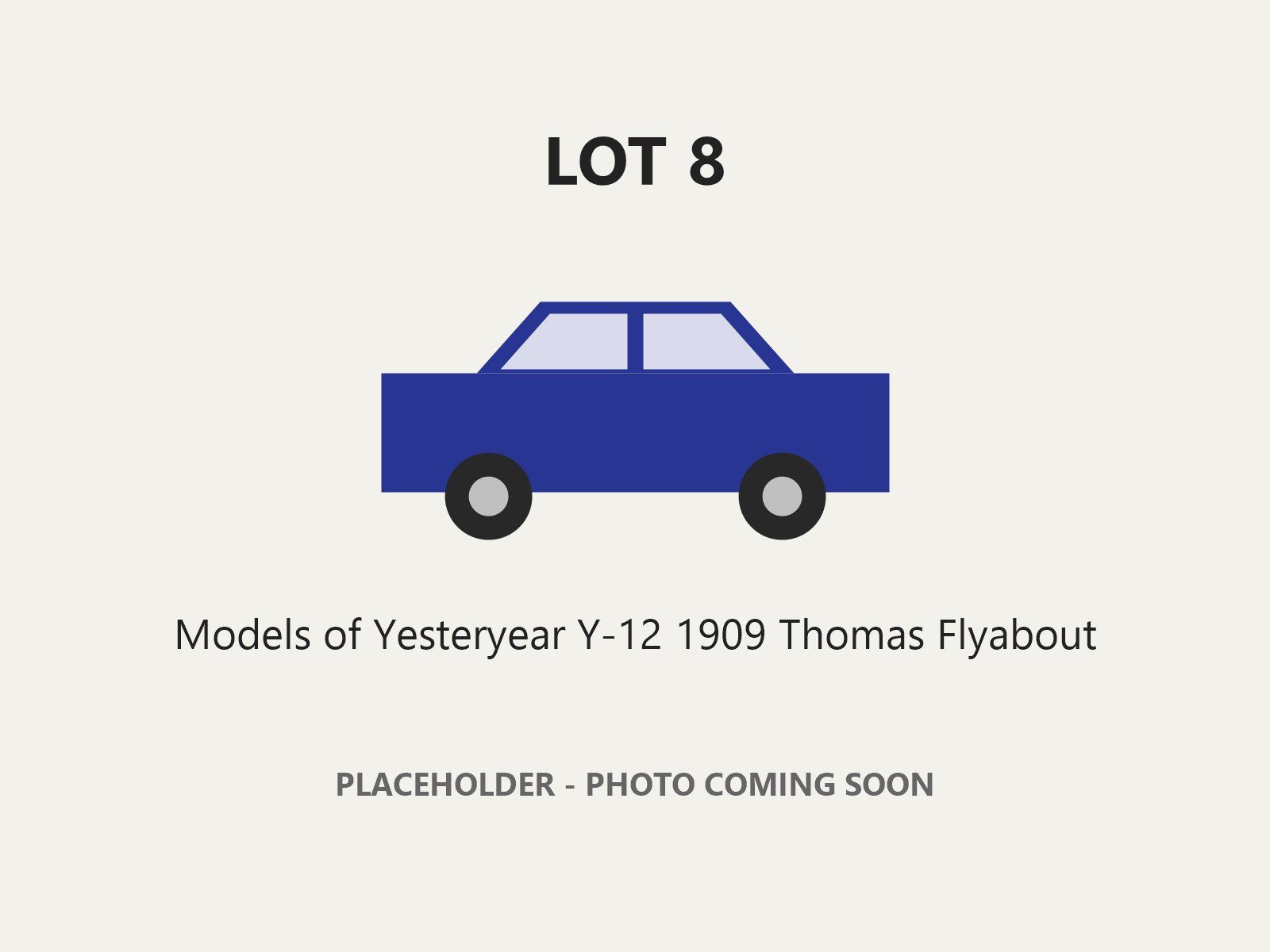 Matchbox Models of Yesteryear Y-12 1909 Thomas Flyabout